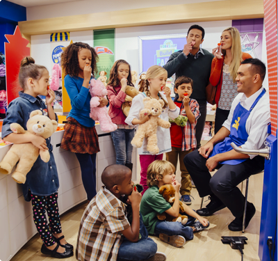 kid’s birthday party venue | Build A Bear Worshop