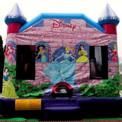 princess inflatable bouncy castle with slide monsterball
