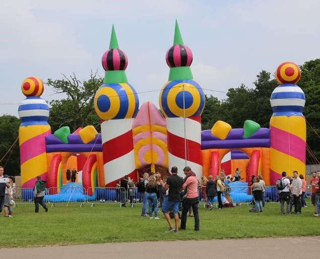 Large Bouncy Castle In Field