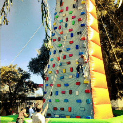 inflatable climbing wall lkids activities perth monsterball