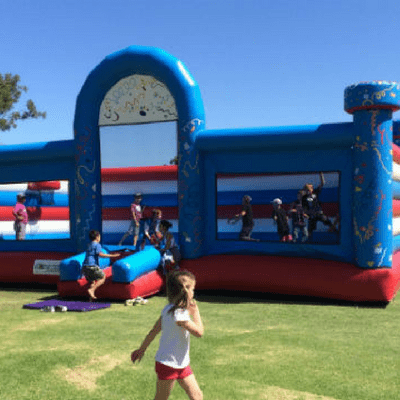 kids activities inflatable basket court