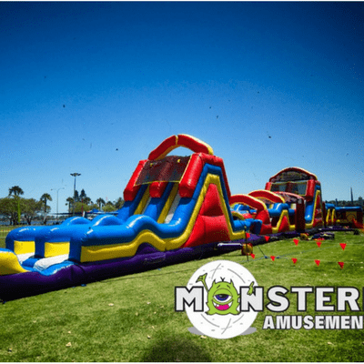 monsterball monster ultimate challenge-60m long obstacle course for hire