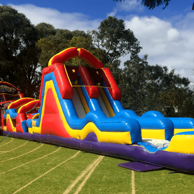 inflatable obstacle course ninja challenge monsterball